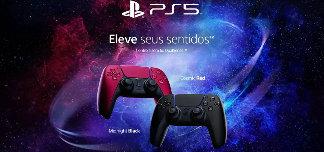 DualSense Cores DualSense Cosmic Red Atinge Menor Preço do Ano na Amazon - Aproveite a Oferta
