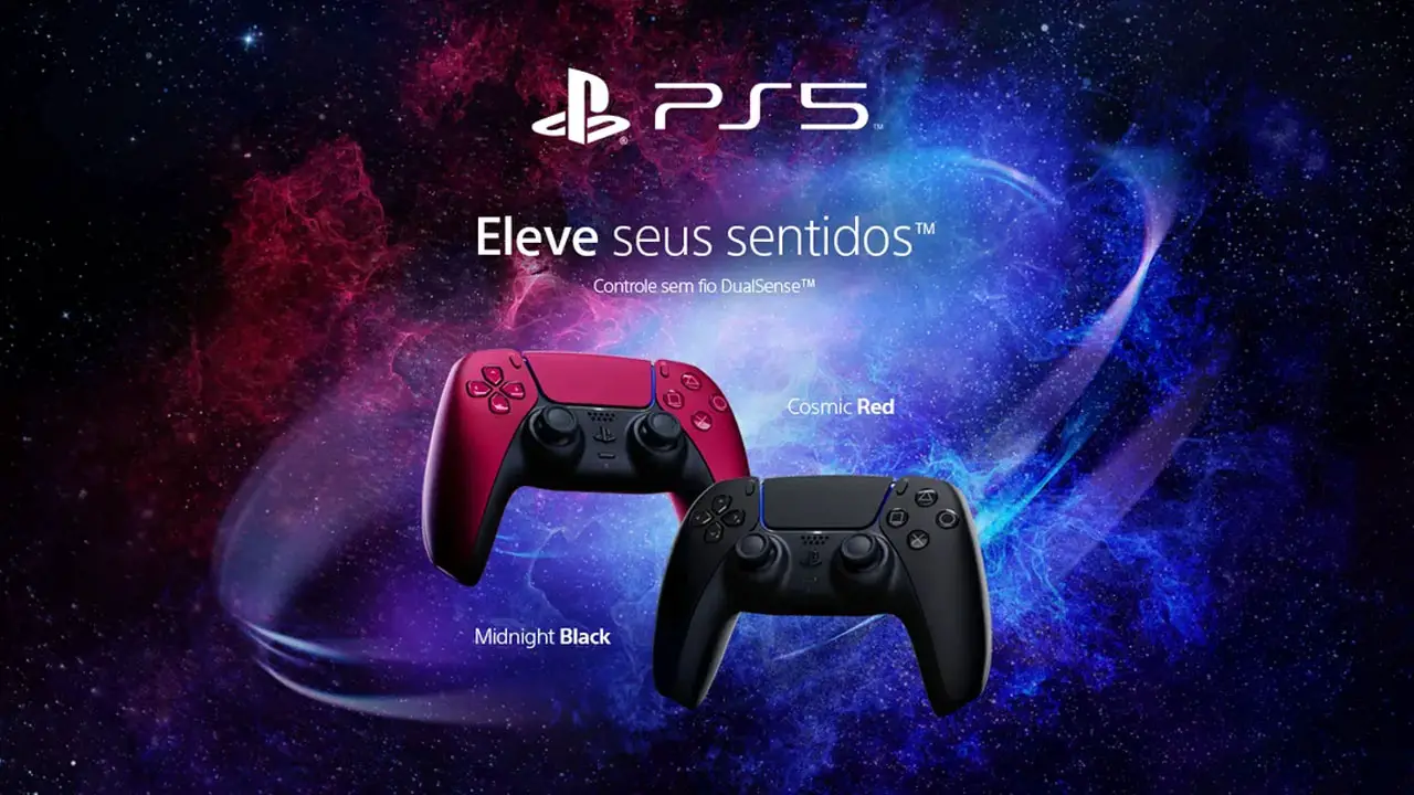 DualSense Cores DualSense Cosmic Red Atinge Menor Preço do Ano na Amazon - Aproveite a Oferta